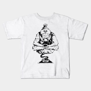 Peaceful Orangutan B+W Kids T-Shirt